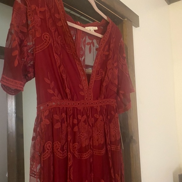 New Wine color Maxi dress - Picture 10 of 13